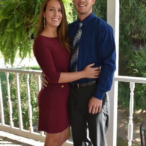 Vince Camuto 3/4 Sleeve Maroon Dress | 2